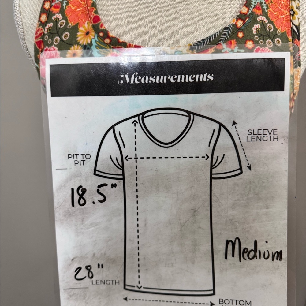 Matilda Jane Open Orchard Sleeveless Tank Top with Ruffled Hem. Size M - Picture 7 of 7